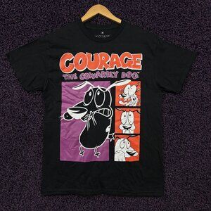 Courage the Cowardly Dog Emotes Cartoon Network T-Shirt M